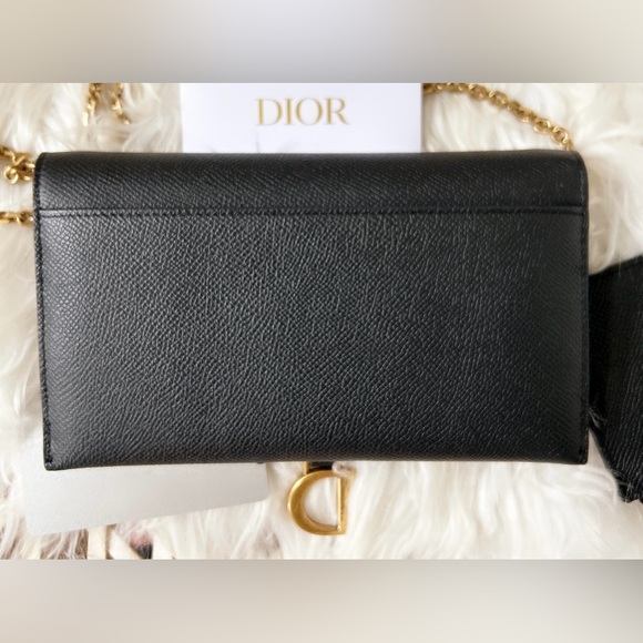 DIOR Saddle Long Wallet with Chain Bag leather crossbody. SOLD - Picture 11 of 16